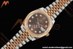 Rolex - Datejust 126331 41mm 904L Gain Weight Jub Flt RG/SS Brn/Dia ARF SH3235 | 롤렉스 - 데이트저스트 126331 41mm 904L 게인 웨이트 주브 플랫 레드/스틸 브라운/다이아 ARF SH3235