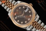 Rolex - Datejust 126331 41mm 904L Gain Weight Jub Flt RG/SS Brn/Dia ARF SH3235 | 롤렉스 - 데이트저스트 126331 41mm 904L 게인 웨이트 주브 플랫 레드/스틸 브라운/다이아 ARF SH3235