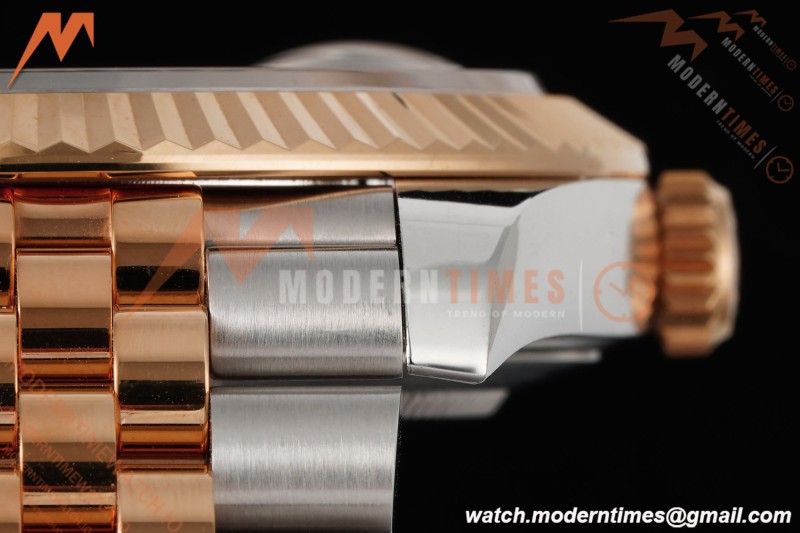 Rolex - Datejust 126331 41mm 904L Gain Weight Jub Flt RG/SS Brn/Dia ARF SH3235 | 롤렉스 - 데이트저스트 126331 41mm 904L 게인 웨이트 주브 플랫 레드/스틸 브라운/다이아 ARF SH3235