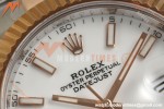 Rolex - Datejust 126331 41mm 904L Gain Weight Oys Flt RG/SS Wht/Stk ARF SH3235