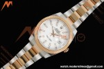 Rolex - Datejust 126331 41mm 904L Gain Weight Oys Flt RG/SS Wht/Stk ARF SH3235