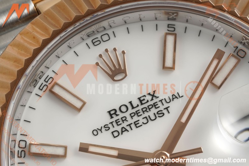 Rolex - Datejust 126331 41mm 904L Gain Weight Jub Flt RG/SS Wht/Stk ARF SH3235 | 롤렉스 - 데이트저스트 126331 41mm 904L 게인 웨이트 주브 플랫 레드/스틸 화이트/스틸 ARF SH3235