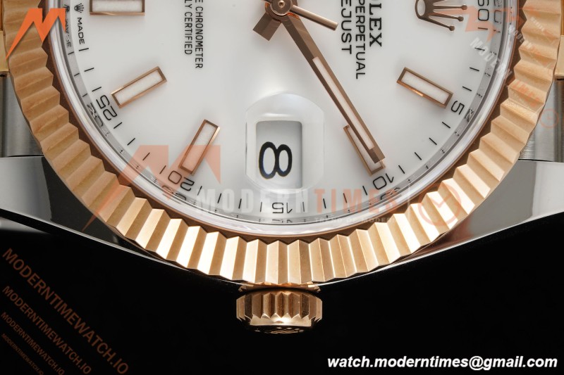 Rolex - Datejust 126331 41mm 904L Gain Weight Jub Flt RG/SS Wht/Stk ARF SH3235 | 롤렉스 - 데이트저스트 126331 41mm 904L 게인 웨이트 주브 플랫 레드/스틸 화이트/스틸 ARF SH3235