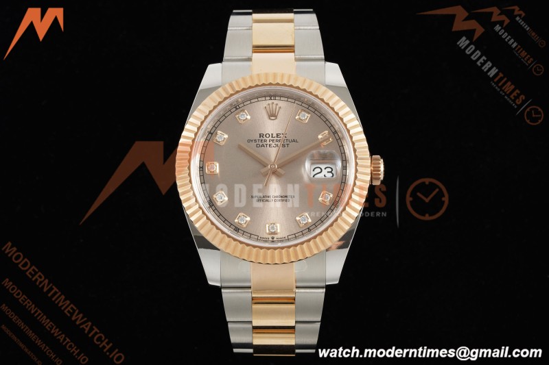Rolex - Datejust 126331 41mm 904L Gain Weight Oys Flt RG/SS Champ/Dia ARF SH3235 | 롤렉스 - 데이트저스트 126331 41mm 904L 게인 웨이트 오이스터 퍼페츄얼 RG/SS 챔프/다이아 ARF SH3235
