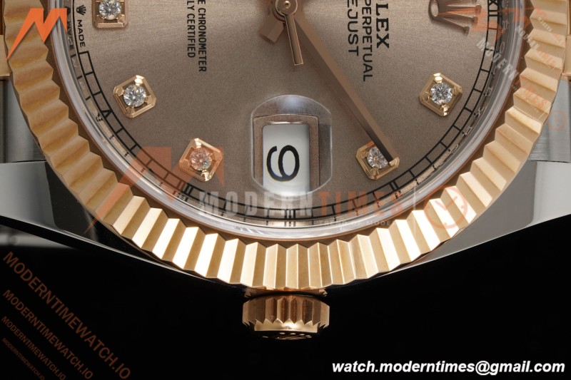 Rolex - Datejust 126331 41mm 904L Gain Weight Jub Flt RG/SS Champ/Dia ARF SH3235