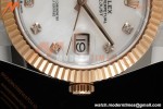 Rolex - Datejust 126331 41mm 904L Gain Weight Oys Flt RG/SS W-Mop/Dia ARF SH3235 | 롤렉스 - 데이트저스트 126331 41mm 904L 게인 웨이트 오이스터 퍼페츄얼 RG/SS W-Mop/Stk ARF SH3235