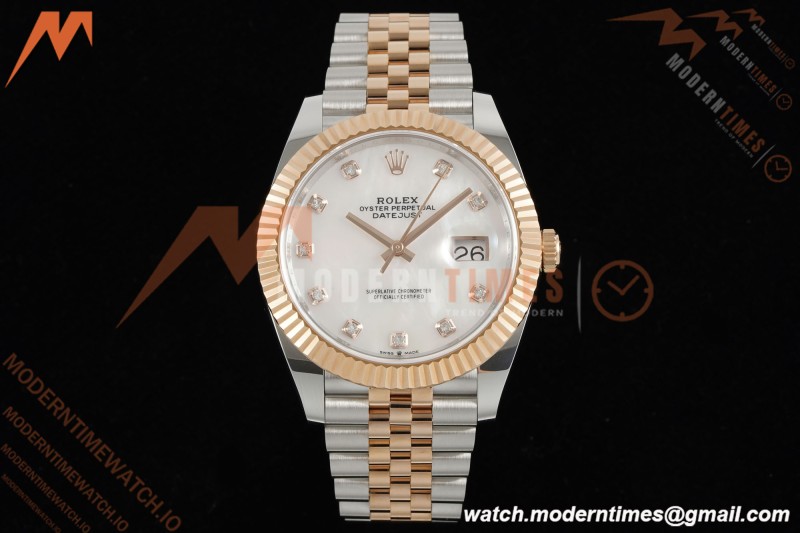 Rolex - Datejust 126331 41mm 904L Gain Weight Jub Flt RG/SS W-Mop/Dia ARF SH3235