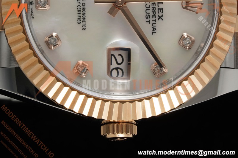 Rolex - Datejust 126331 41mm 904L Gain Weight Jub Flt RG/SS W-Mop/Dia ARF SH3235