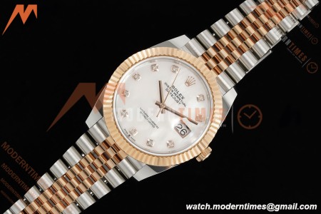 Rolex - Datejust 126331 41mm 904L Gain Weight Jub Flt RG/SS W-Mop/Dia ARF SH3235