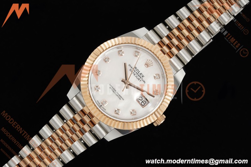 Rolex - Datejust 126331 41mm 904L Gain Weight Jub Flt RG/SS W-Mop/Dia ARF SH3235