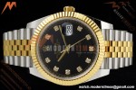 Rolex - Datejust 126333 41mm 904L Gain Weight Jub Flt YG/SS Blk/Dia ARF SH3235 | 롤렉스 - 데이트저스트 126333 41mm 904L 게인 웨이트 주브 플랫 YG/SS 블랙/다이아 ARF SH3235