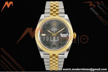 Rolex - Datejust 126333 41mm Wimbledon 904L Gain Weight Jub Flt YG/SS Grey/Rmn ARF SH3235