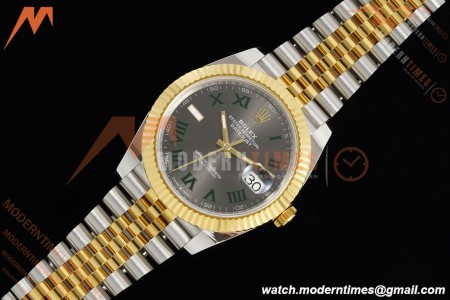 Rolex - Datejust 126333 41mm Wimbledon 904L Gain Weight Jub Flt YG/SS Grey/Rmn ARF SH3235