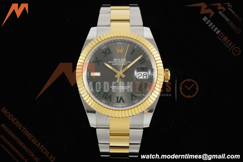 Rolex - Datejust 126333 41mm Wimbledon 904L Gain Weight Oys Flt YG/SS Grey/Rmn ARF SH3235