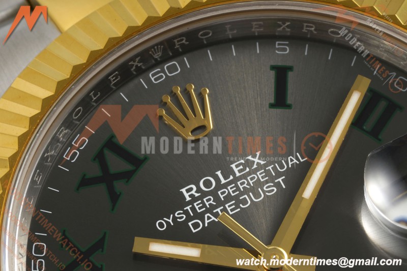 Rolex - Datejust 126333 41mm Wimbledon 904L Gain Weight Oys Flt YG/SS Grey/Rmn ARF SH3235