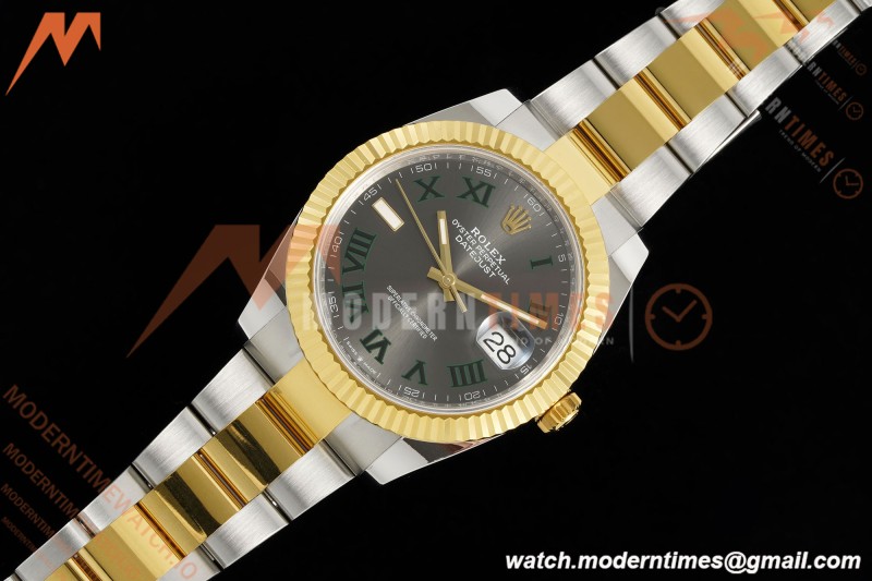 Rolex - Datejust 126333 41mm Wimbledon 904L Gain Weight Oys Flt YG/SS Grey/Rmn ARF SH3235