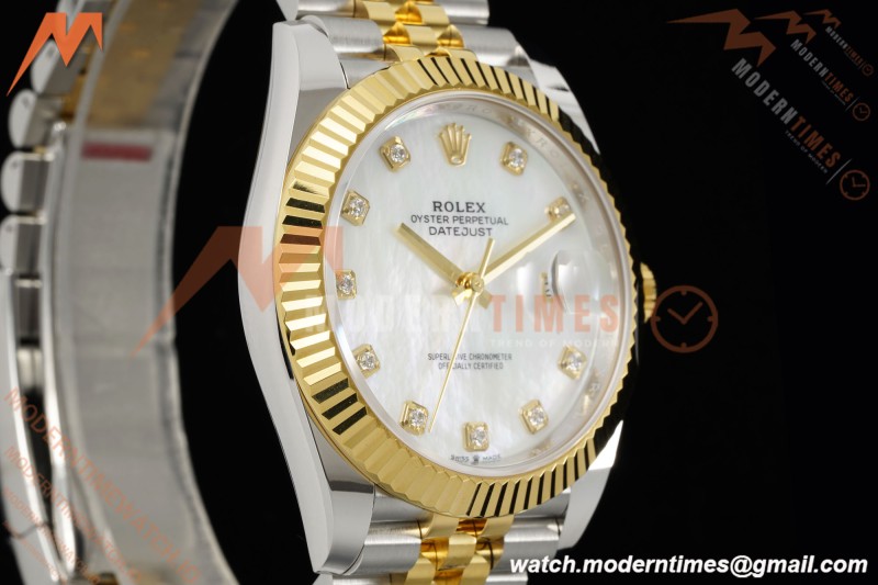 Rolex - Datejust 126333 41mm 904L Gain Weight Jub Flt YG/SS W-Mop/Dia ARF SH3235
