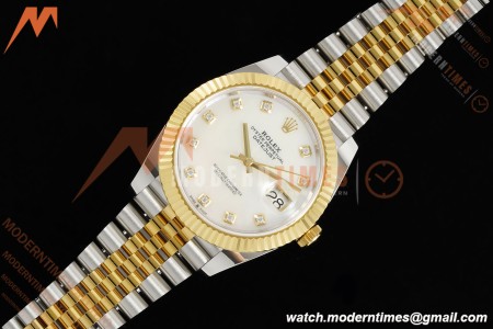 Rolex - Datejust 126333 41mm 904L Gain Weight Jub Flt YG/SS W-Mop/Dia ARF SH3235