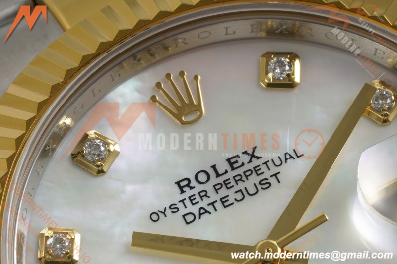 Rolex - Datejust 126333 41mm 904L Gain Weight Oys Flt YG/SS W-Mop/Dia ARF SH3235 | 롤렉스 - 데이트저스트 126333 41mm 904L 게인 웨이트 오이즈 플랫 YG/SS W-Mop/Dia ARF SH3235