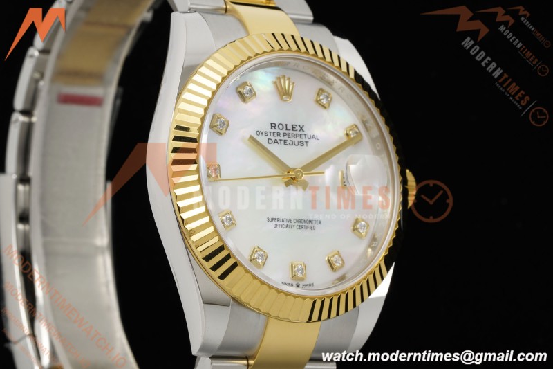 Rolex - Datejust 126333 41mm 904L Gain Weight Oys Flt YG/SS W-Mop/Dia ARF SH3235 | 롤렉스 - 데이트저스트 126333 41mm 904L 게인 웨이트 오이즈 플랫 YG/SS W-Mop/Dia ARF SH3235
