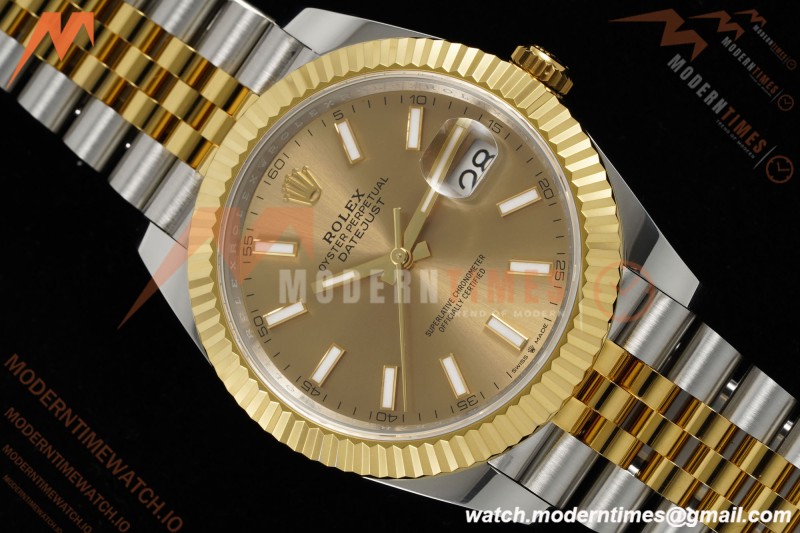 Rolex - Datejust 126333 41mm 904L Gain Weight Jub Flt YG/SS Gold/Stk ARF SH3235 | 롤렉스 - 데이트저스트 126333 41mm 904L 게인 웨이트 주브 플랫 YG/SS 골드/스틸 ARF SH3235