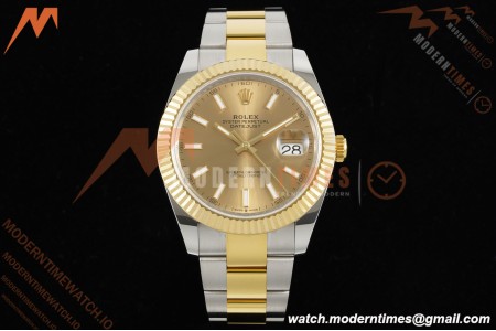 Rolex - Datejust 126333 41mm 904L Gain Weight Oys Flt YG/SS Gold/Stk ARF SH3235