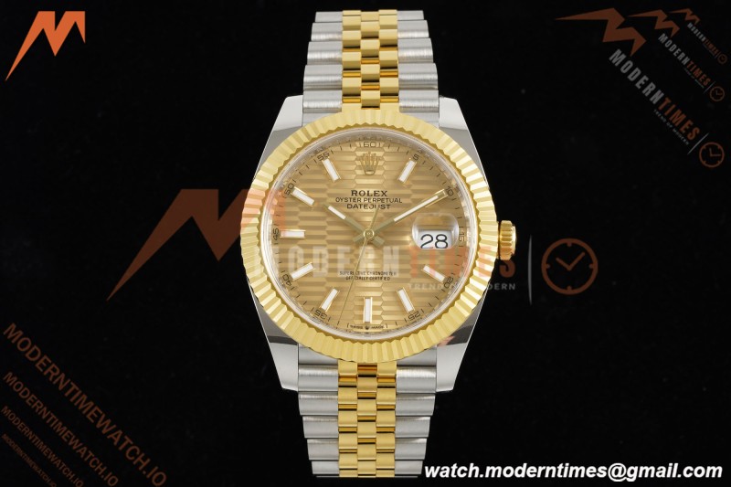 Rolex - Datejust 126333 41mm 904L Gain Weight Jub Flt YG/SS G-Wave/Stk ARF SH3235
