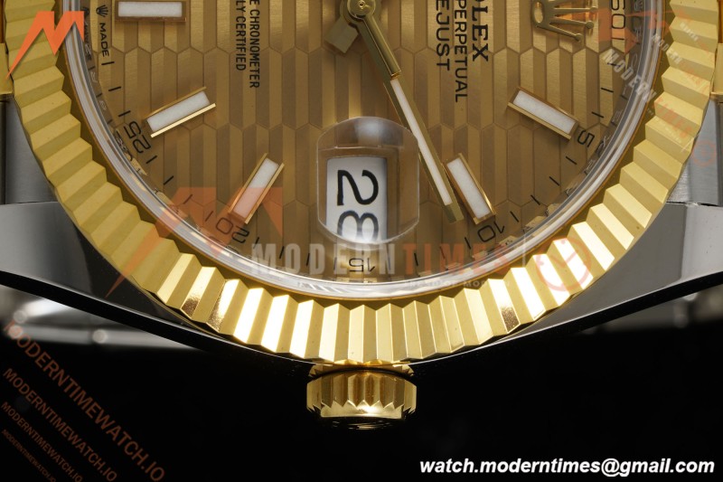 Rolex - Datejust 126333 41mm 904L Gain Weight Jub Flt YG/SS G-Wave/Stk ARF SH3235