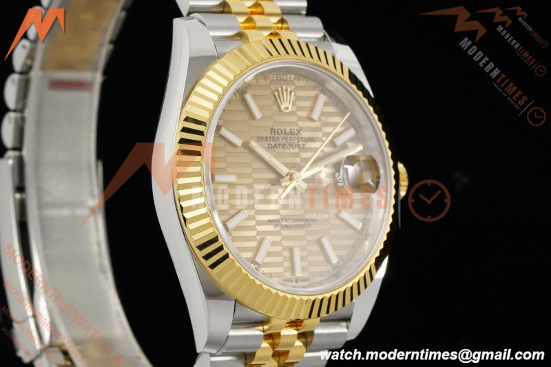 Rolex - Datejust 126333 41mm 904L Gain Weight Jub Flt YG/SS G-Wave/Stk ARF SH3235