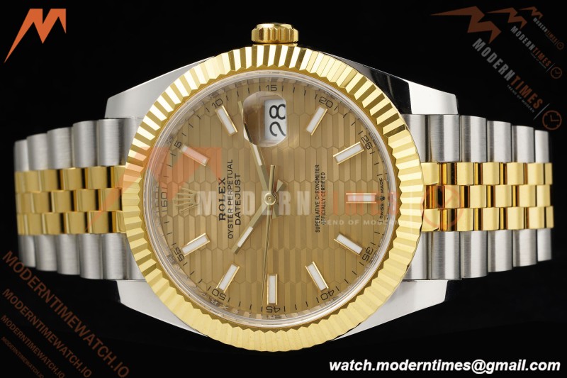 Rolex - Datejust 126333 41mm 904L Gain Weight Jub Flt YG/SS G-Wave/Stk ARF SH3235