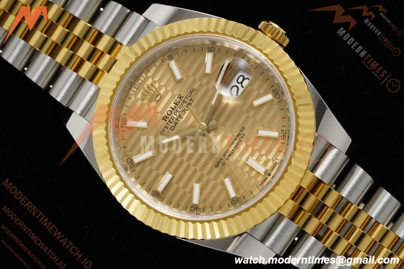 Rolex - Datejust 126333 41mm 904L Gain Weight Jub Flt YG/SS G-Wave/Stk ARF SH3235