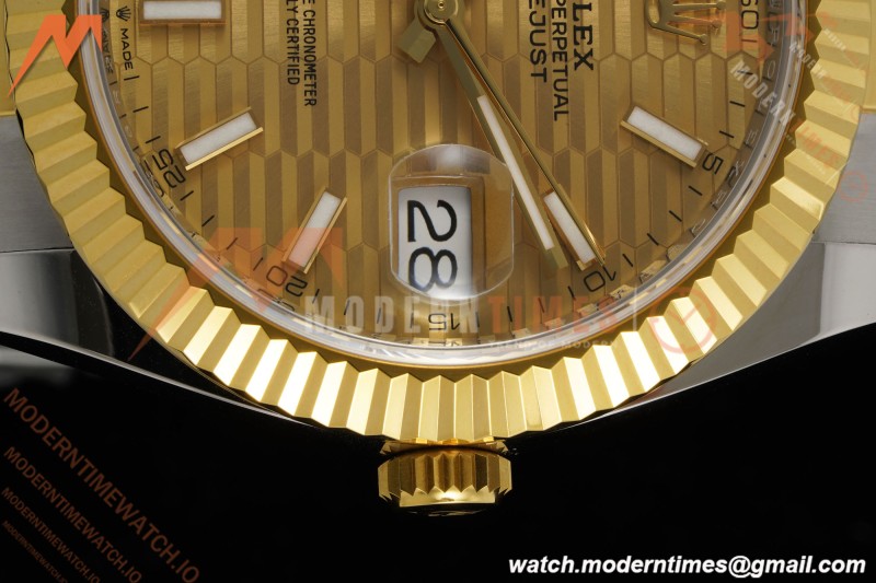 Rolex - Datejust 126333 41mm 904L Gain Weight Oys Flt YG/SS G-Wave/Stk ARF SH3235
