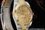 Rolex - Datejust 126333 41mm 904L Gain Weight Oys Flt YG/SS G-Wave/Stk ARF SH3235