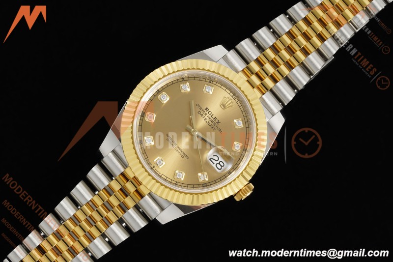 Rolex - Datejust 126333 41mm 904L Gain Weight Jub Flt YG/SS Gold/Dia ARF SH3235