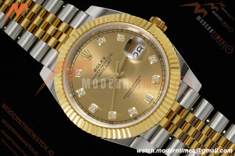 Rolex - Datejust 126333 41mm 904L Gain Weight Jub Flt YG/SS Gold/Dia ARF SH3235
