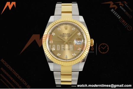 Rolex - Datejust 126333 41mm 904L Gain Weight Oys Flt YG/SS Gold/Dia ARF SH3235