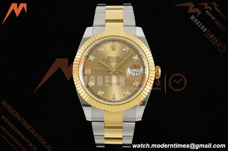 Rolex - Datejust 126333 41mm 904L Gain Weight Oys Flt YG/SS Gold/Dia ARF SH3235