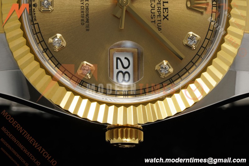 Rolex - Datejust 126333 41mm 904L Gain Weight Oys Flt YG/SS Gold/Dia ARF SH3235