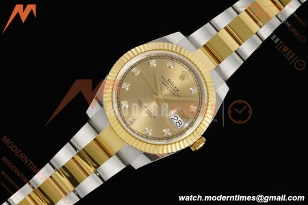 Rolex - Datejust 126333 41mm 904L Gain Weight Oys Flt YG/SS Gold/Dia ARF SH3235