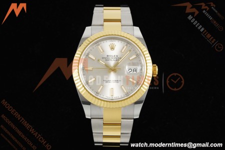 Rolex - Datejust 126333 41mm 904L Gain Weight Oys Flt YG/SS Silv/Stk ARF SH3235 | 롤렉스 - 데이트저스트 126333 41mm 904L 게인 웨이트 오이스터 퍼페츄얼드 YG/SS 실버/스틸 ARF SH3235