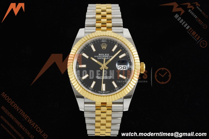 Rolex - Datejust 126333 41mm 904L Gain Weight Jub Flt YG/SS Blk/Stk ARF SH3235