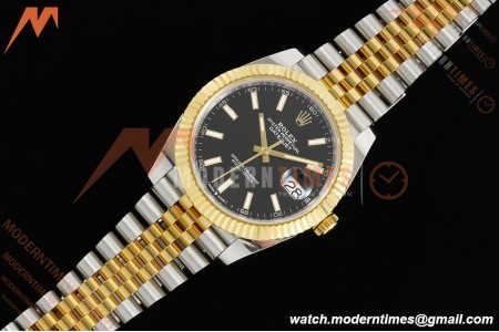 Rolex - Datejust 126333 41mm 904L Gain Weight Jub Flt YG/SS Blk/Stk ARF SH3235