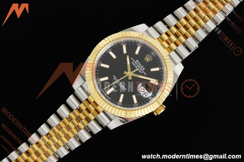 Rolex - Datejust 126333 41mm 904L Gain Weight Jub Flt YG/SS Blk/Stk ARF SH3235