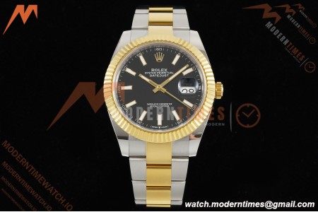 Rolex - Datejust 126333 41mm 904L Gain Weight Oys Flt YG/SS Blk/Stk ARF SH3235 | 롤렉스 - 데이트저스트 126333 41mm 904L 게인 웨이트 오이스터 퍼페츄얼드 YG/SS 블랙/스틸 ARF SH3235