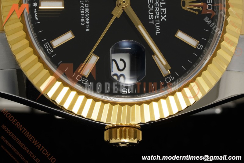 Rolex - Datejust 126333 41mm 904L Gain Weight Oys Flt YG/SS Blk/Stk ARF SH3235