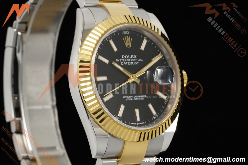 Rolex - Datejust 126333 41mm 904L Gain Weight Oys Flt YG/SS Blk/Stk ARF SH3235