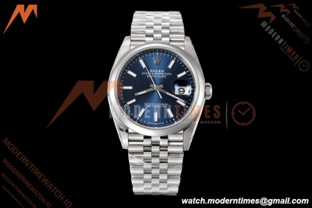 Rolex - Datejust 36mm 126200 Jub Smt 904L SS/SS Blue/Stk VSF VS3235 | 롤렉스 - 데이트저스트 36mm 126200 주브 스몰 세컨즈 904L 스테인리스 스틸/SS 블루/스틸 VSF VS3235
