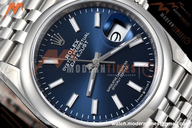 Rolex - Datejust 36mm 126200 Jub Smt 904L SS/SS Blue/Stk VSF VS3235 | 롤렉스 - 데이트저스트 36mm 126200 주브 스몰 세컨즈 904L 스테인리스 스틸/SS 블루/스틸 VSF VS3235