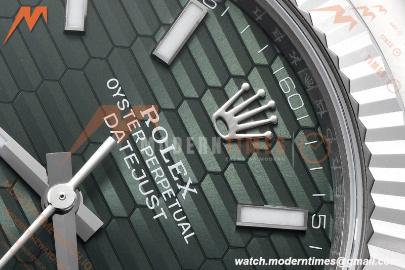 Rolex - Datejust 126334 41mm Oys Flt 904L SS/SS F-Grn/Stk VSF VS3235 | 롤렉스 - 데이트저스트 126334 41mm 오이스 플렛 904L SS/SS F-그린/스틸 VSF VS3235