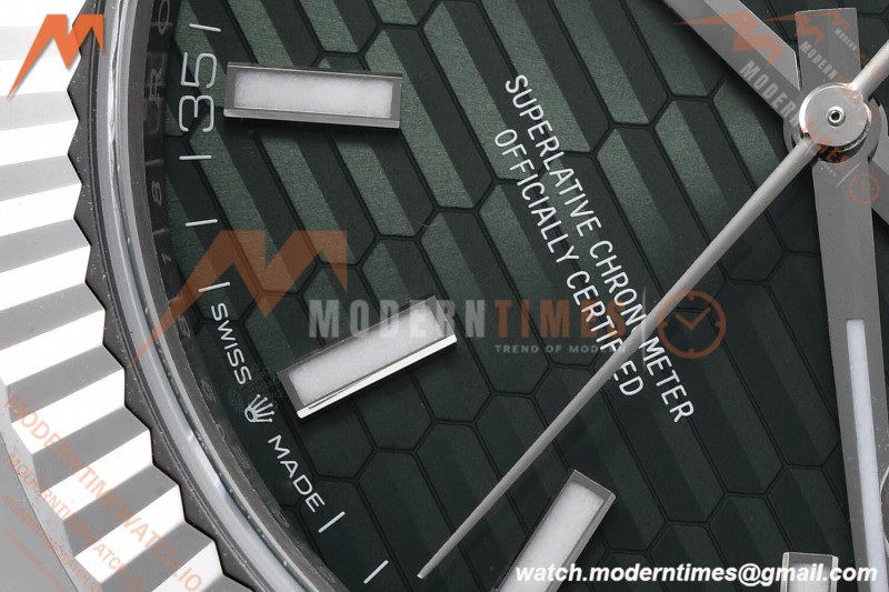 Rolex - Datejust 126334 41mm Oys Flt 904L SS/SS F-Grn/Stk VSF VS3235 | 롤렉스 - 데이트저스트 126334 41mm 오이스 플렛 904L SS/SS F-그린/스틸 VSF VS3235